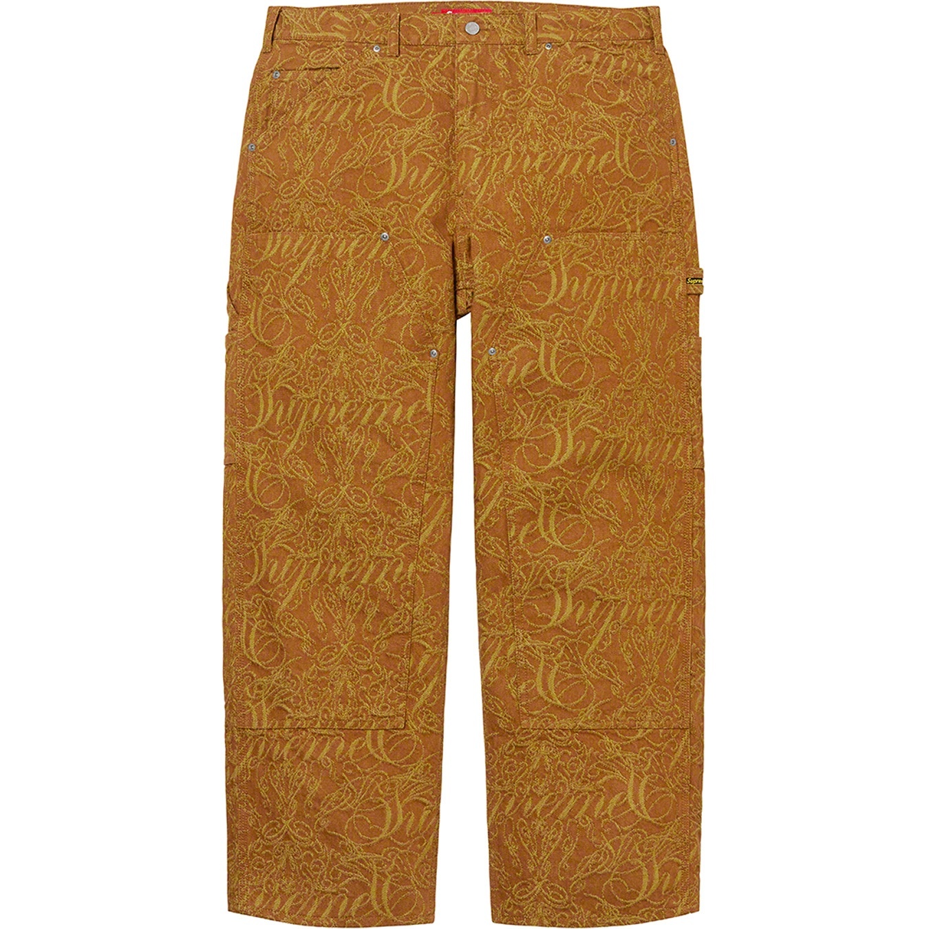 Script Jacquard Double Knee Denim Painter Pant view 14